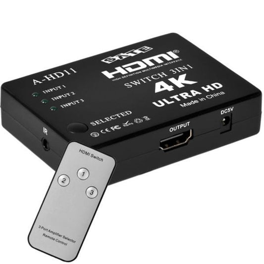 HDMI Switch 3 puertos 4K Ultra HD A-HD011