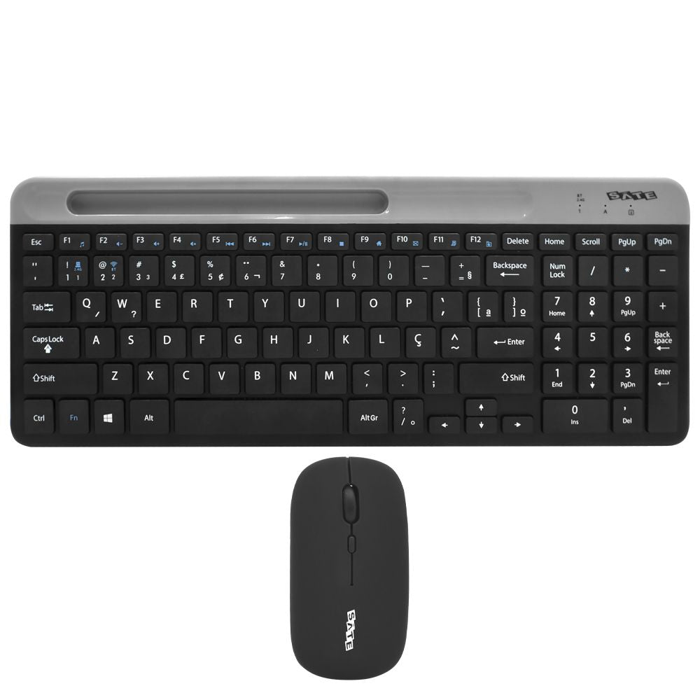 Teclado y Mouse Inalámbrico AK-611G Portugués USB Bluetooth 2.4G