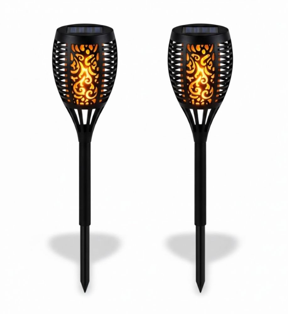 estaca solar LED decorativa tipo arandela para jardín