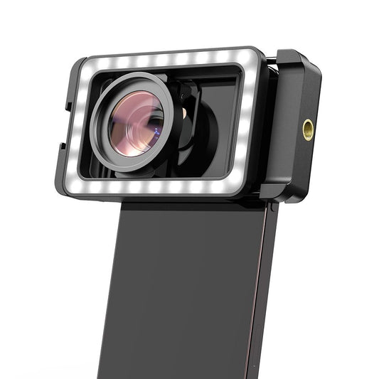Lente zoom macro con luz LED para celular APL-FL23+15X