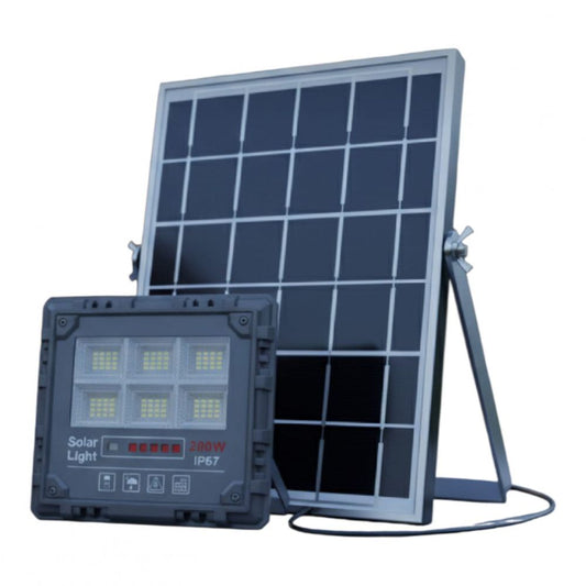 Reflector con panel solar JT-XM200W de 200W
