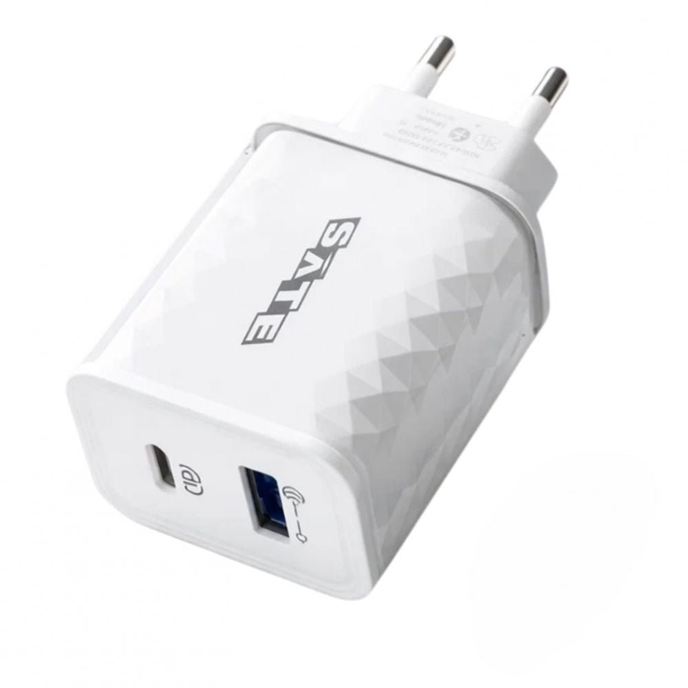 Adaptador cargador SATE A-CC2001 20W con QC3.0 y Power Delivery