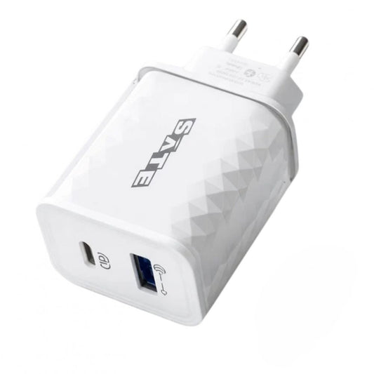 Adaptador cargador SATE A-CC2001 20W con QC3.0 y Power Delivery