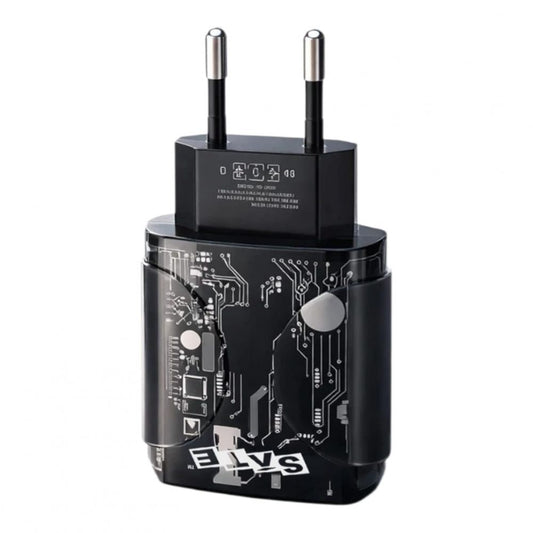 Adaptador cargador SATE A-CC1203 con puertos USB y Tipo C carga rápida
