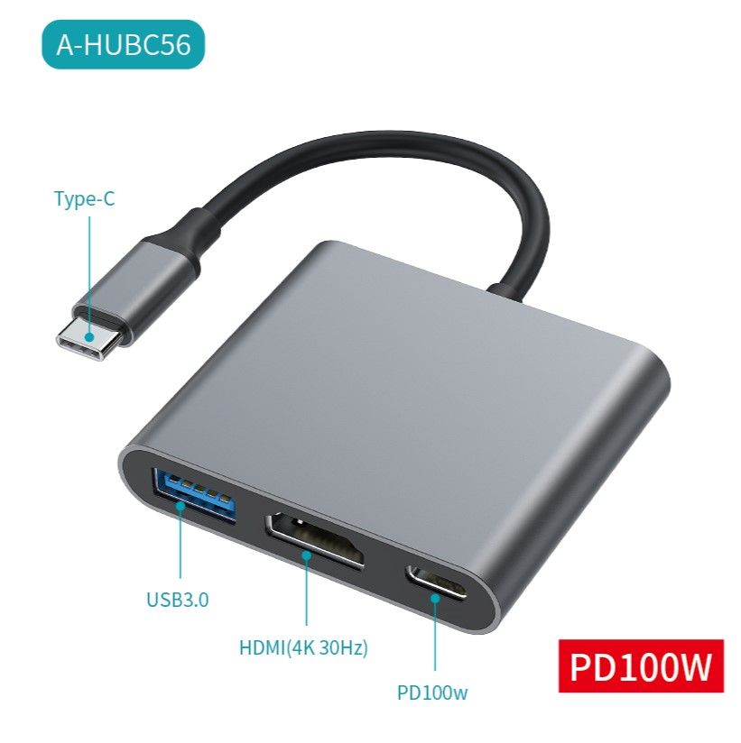 Hub USB Tipo C Multifunción A-HUBC56