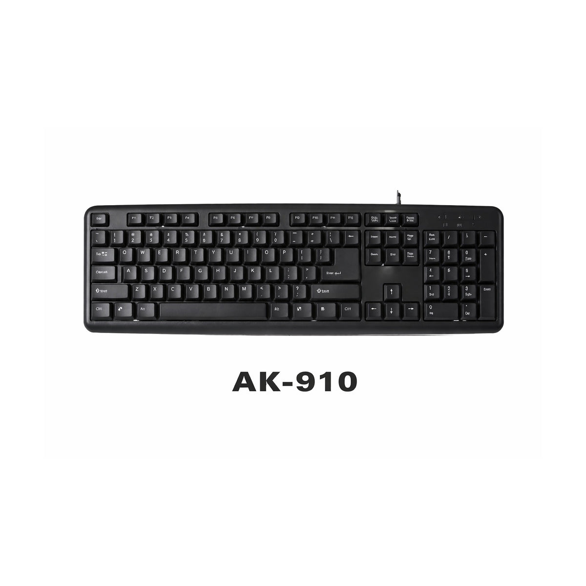Teclado USB SATE AK-910 de 104 teclas color negro
