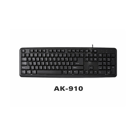 Teclado USB SATE AK-910 de 104 teclas color negro