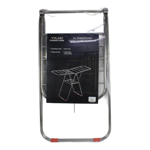 Tendedero de ropa tipo alas de acero inoxidable 158 cm