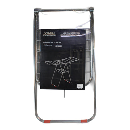 Tendedero de ropa tipo alas de acero inoxidable 158 cm