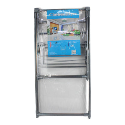 Tendedero de ropa vertical de acero inoxidable 91 x 129 cm