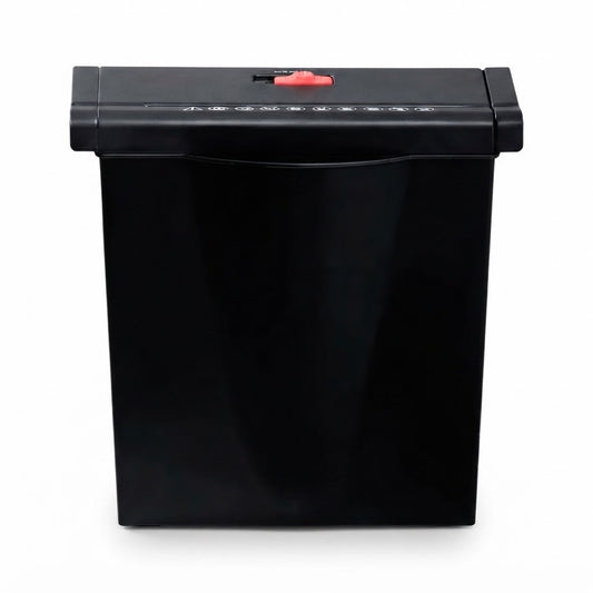 Trituradora de Papel A- de 6 Hojas con Motor de 190 W y Cesto, vista de producto sobre fondo blanco