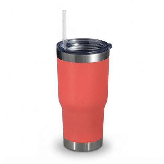 Vaso térmico rojo Selecta 560 ml de acero inoxidable con tapa y sorbito