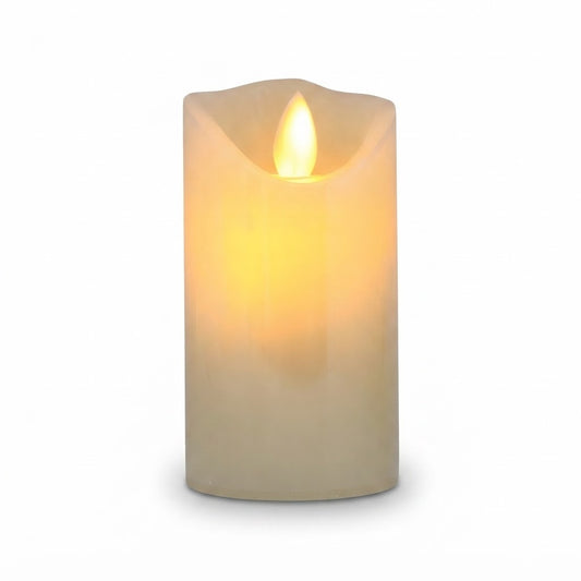 Vela LED Decorativa A- de 10,1 cm con Efecto Parpadeo, vista de producto sobre fondo blanco