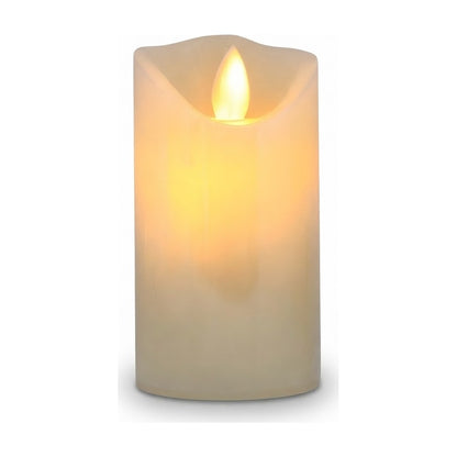 Vela LED Decorativa Satellite A-C5310 de 10,1 cm con Efecto Parpadeo sobre fondo blanco