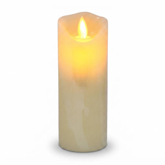 Vela LED Decorativa A- de 15 cm con Efecto Parpadeo, vista de producto sobre fondo blanco