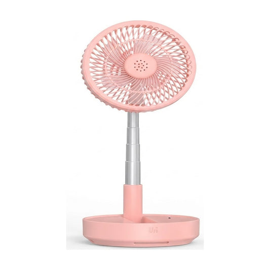 Ventilador recargable de pie rosado SATE A-F0872