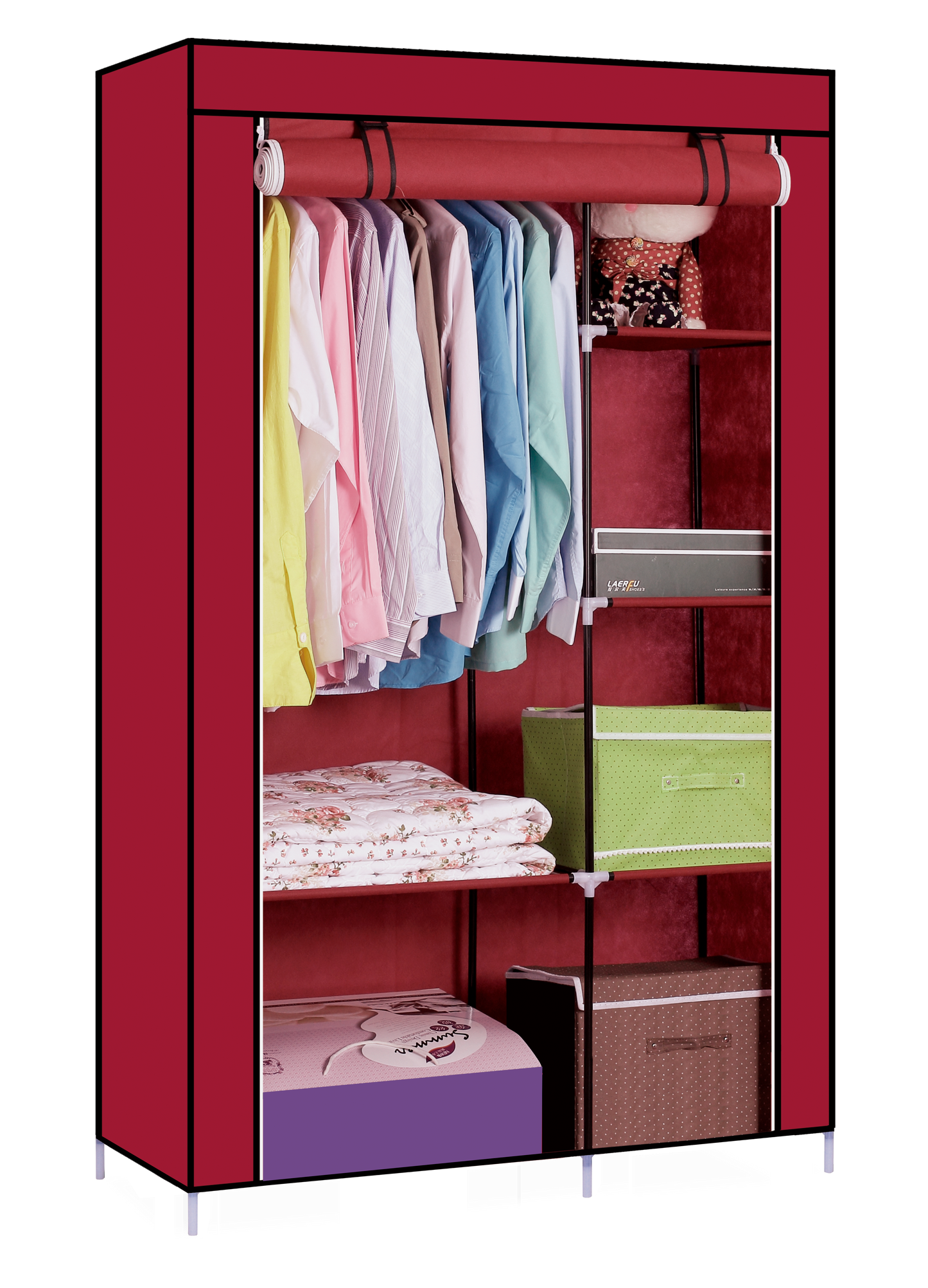 ROPERO DECOTEAM BORDEAUX 105*45*170CMS DDR-005