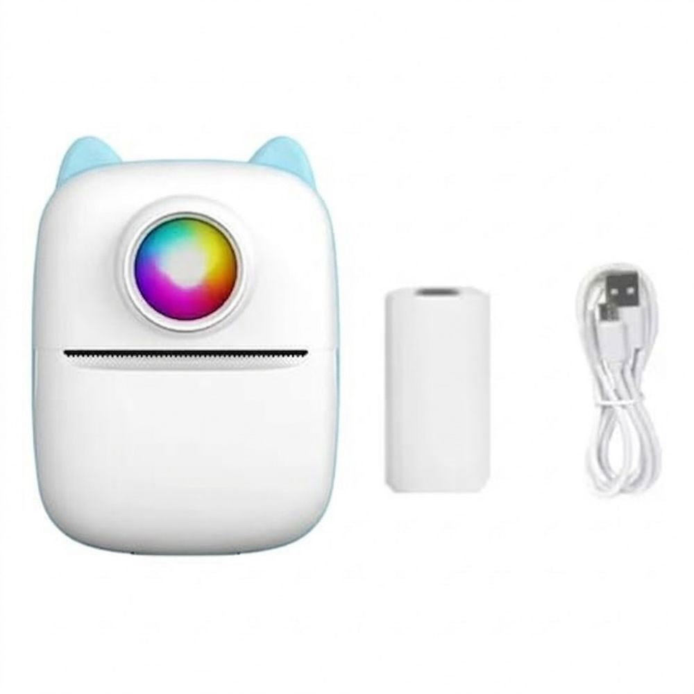 Mini Impresora Térmica A-DV902 – Blanco/Azul