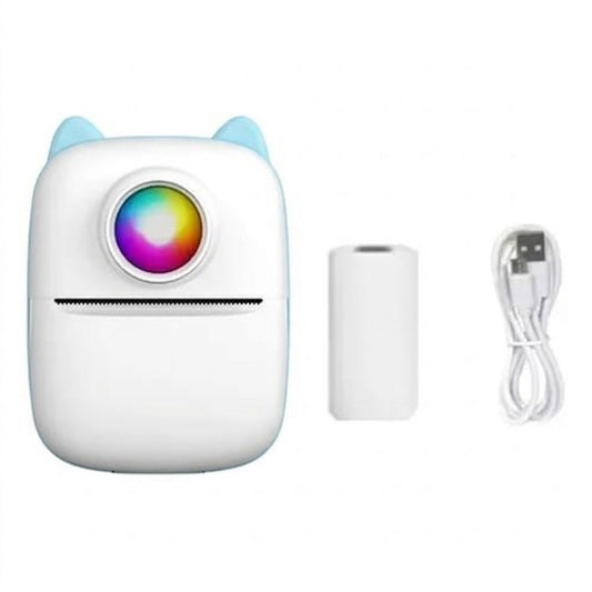 Mini Impresora Térmica A-DV902 – Blanco/Azul