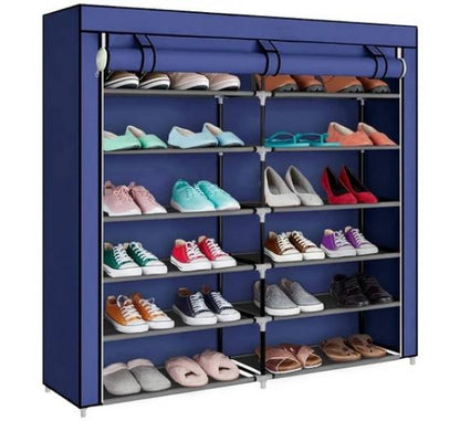 ZAPATERA DE TELA DOBLE T-2712 DECOTEAM AZUL